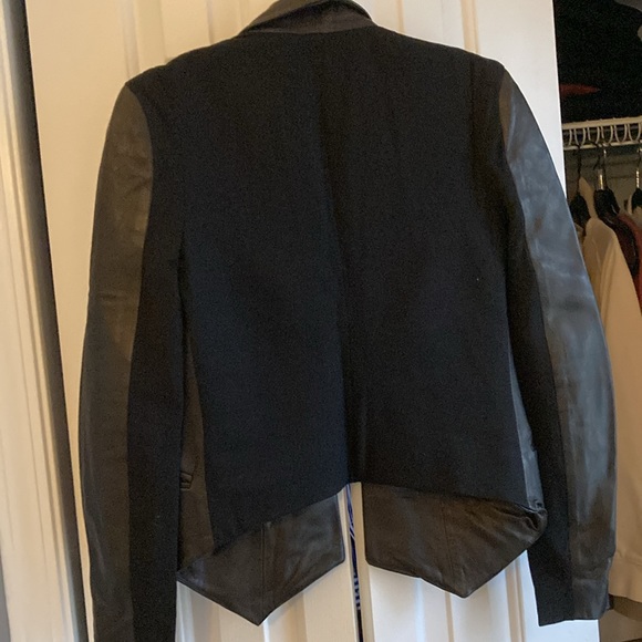 LIKE BRAND NEW 100%Leather Jacket REBECCA MINKOFF - Picture 7 of 8